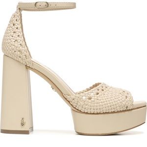 Sam Edelman Nattie Platform Sandal size 8 color sand NIB
